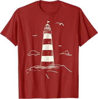 Cute Lighthouse Shirt Collection For Men And Women T-Shirt