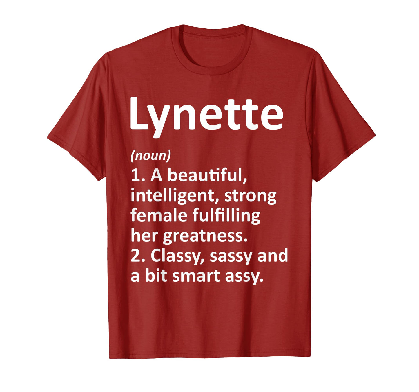 LYNETTE Definition Personalized Name Funny Christmas Gift T-Shirt