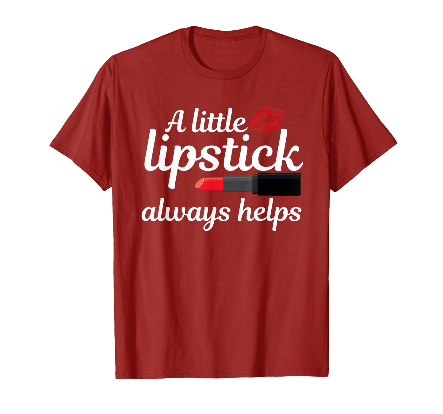 Cool Lipstick Art Women Girls Makeup Artist Beautician Kiss T-Shirt