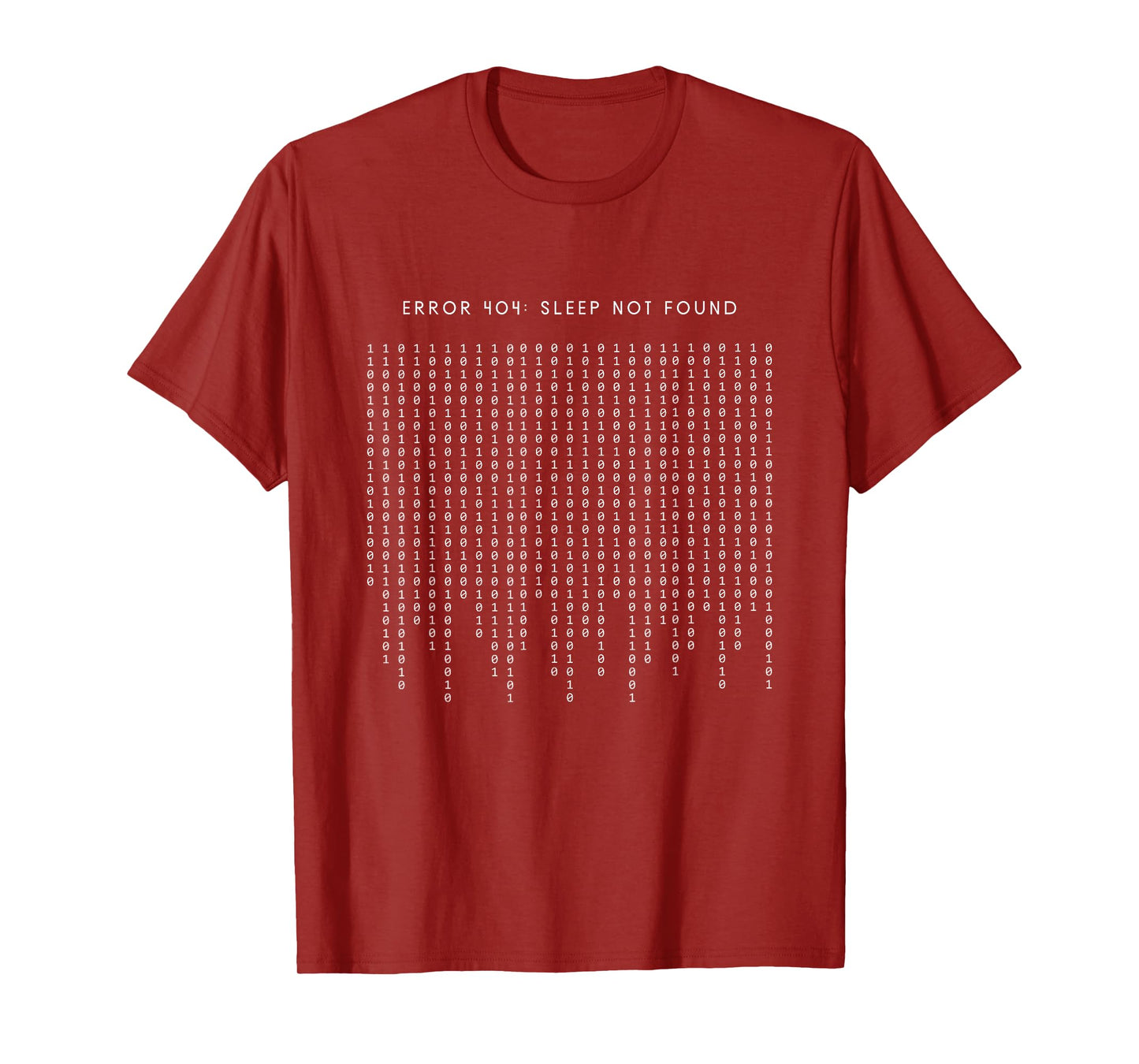 Error 404 Sleep Not Found - Funny Minimalist Programmer T-Shirt
