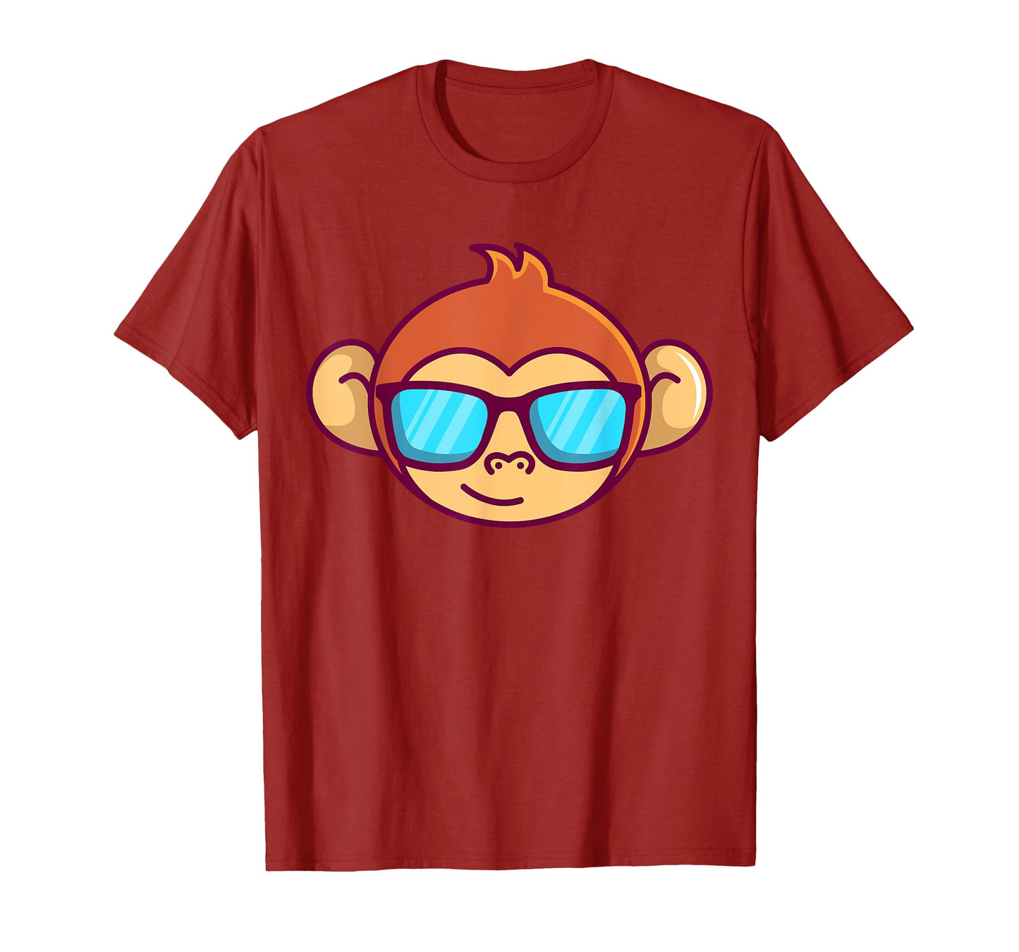 Cute Monkey With Sunglasses For Kids Who Love Monkeys T-Shirt