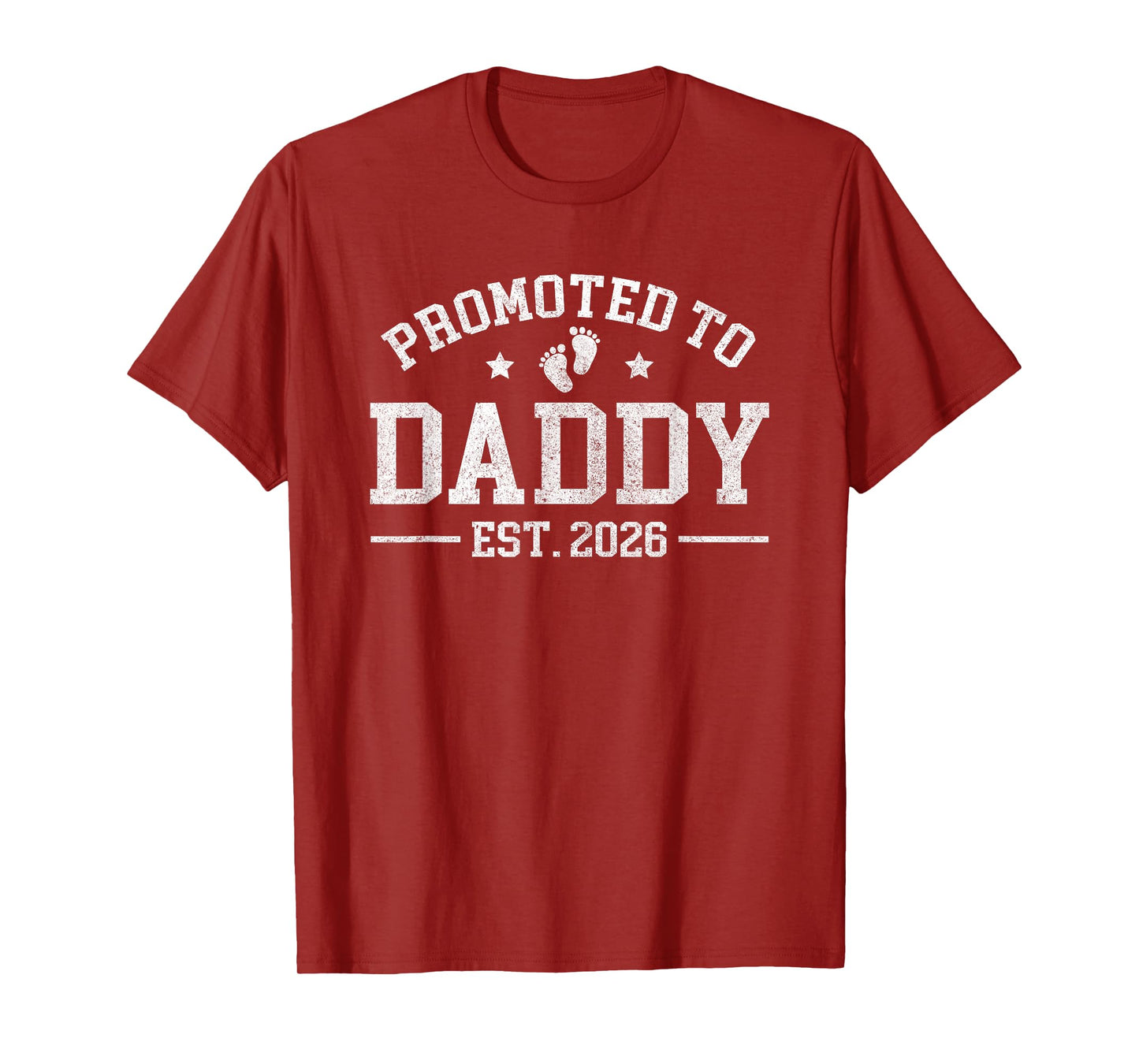 Promoted to Daddy est. 2026 Baby Announcement for New Dad T-Shirt