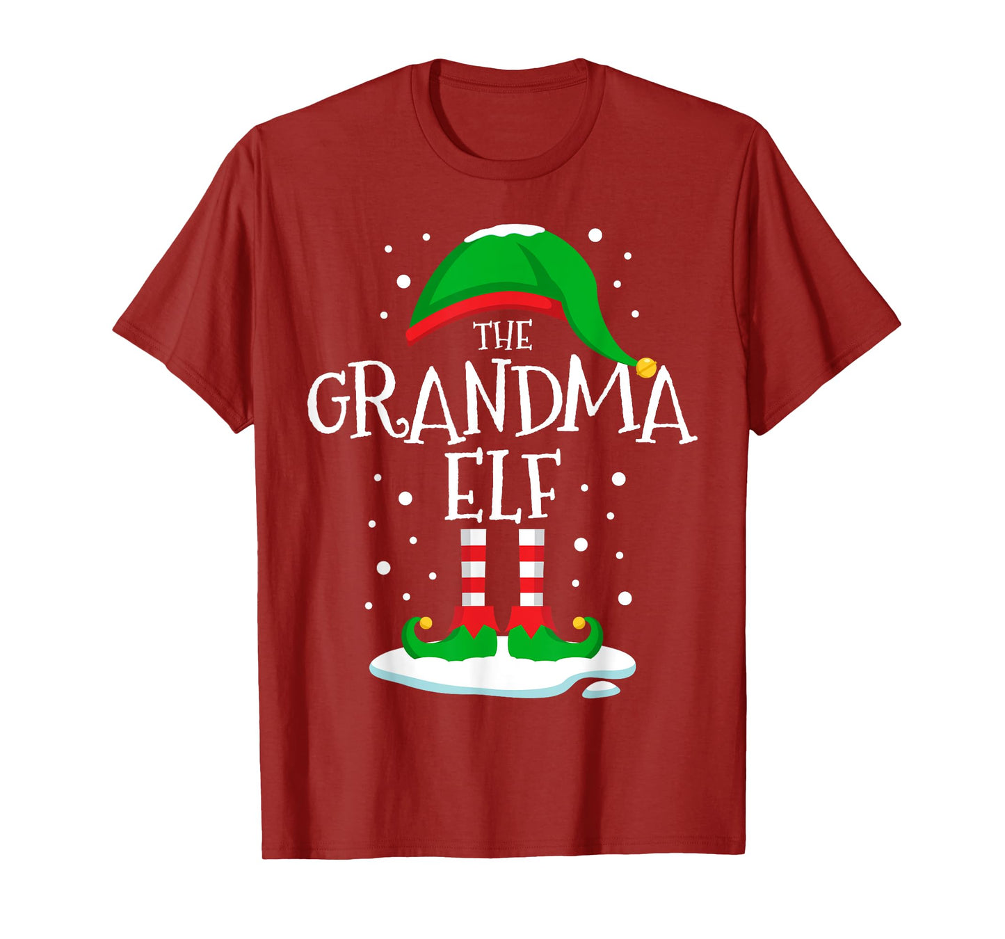 The Grandma Elf Christmas Family Matching Xmas Group Funny T-Shirt
