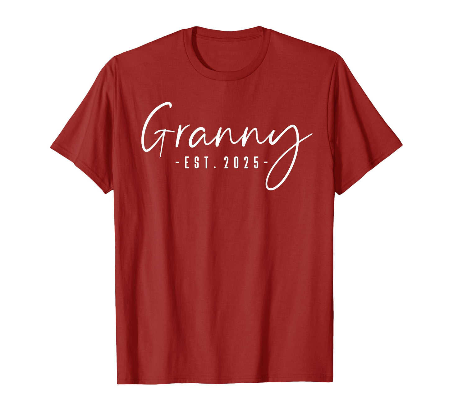 Granny Est 2025 Granny To Be Gifts New Granny 2025 Pregnancy T-Shirt