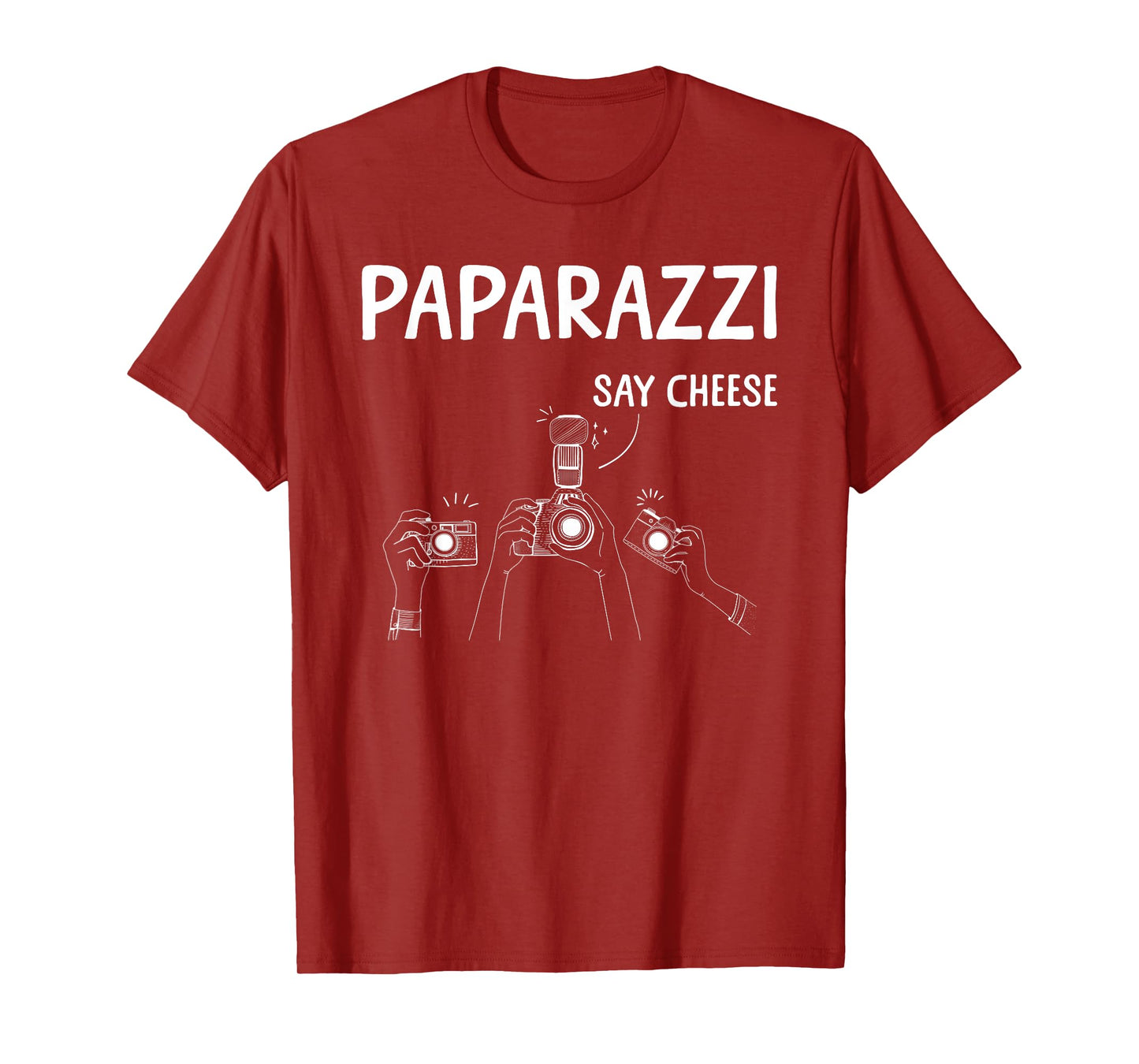 Funny Paparazzi Design For Men Women Photographer Paparazzi T-Shirt