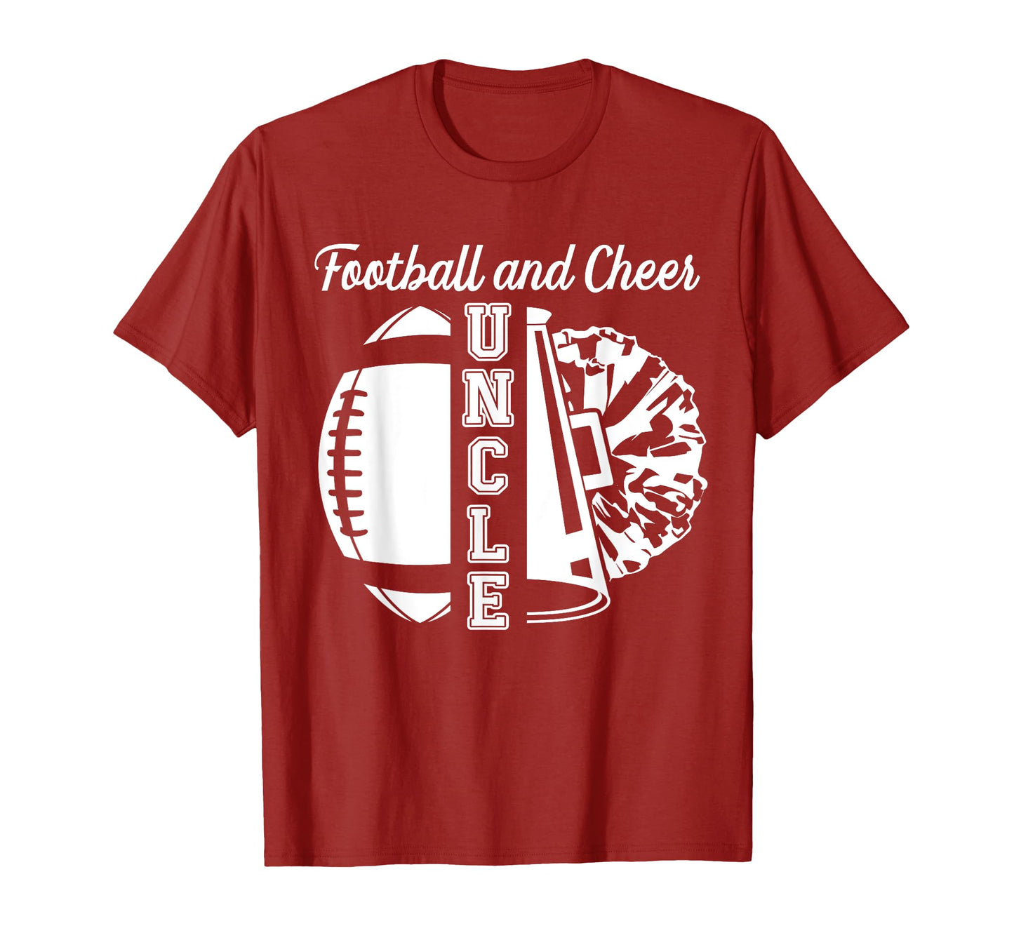 Football And Cheer Uncle Of Cheerleader & Football Player T-Shirt