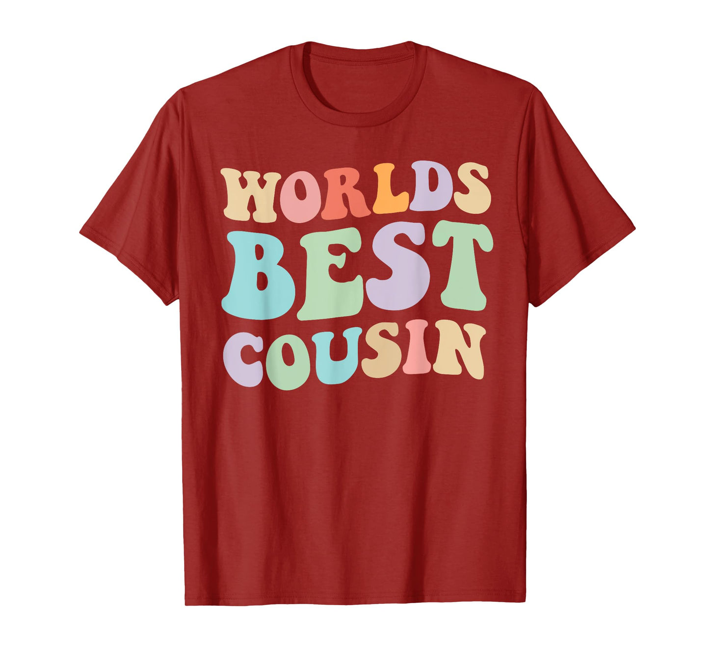World's Best Cousin Retro Graphic – Fun and Colorful Cousin T-Shirt