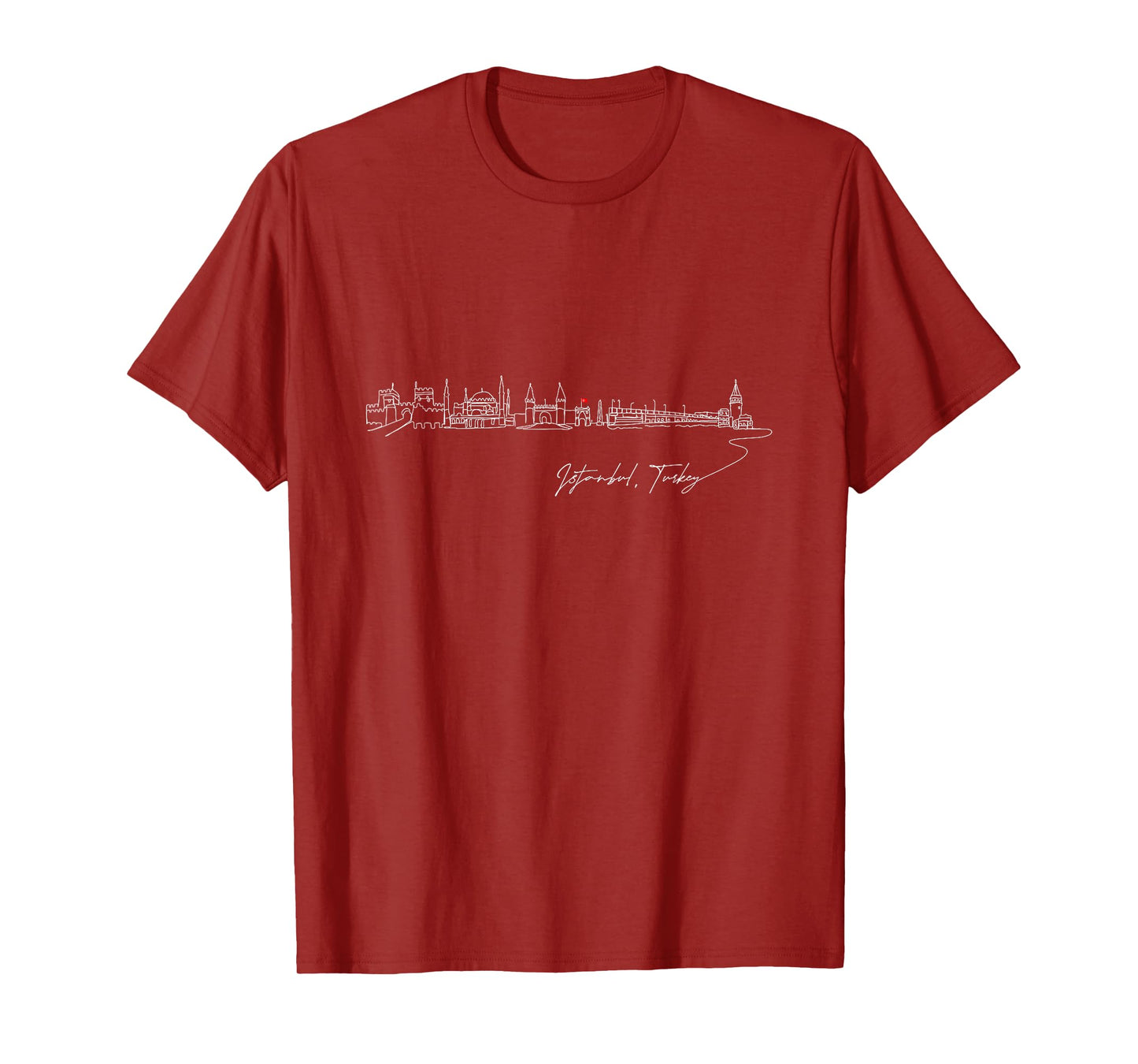 Signature Istanbul City Skyline - Turkey Souvenir T-Shirt