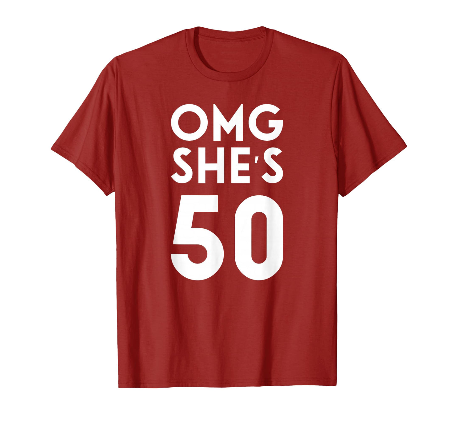 OMG She's 50 T-Shirt 50th Birthday Shirt for Family Group T-Shirt