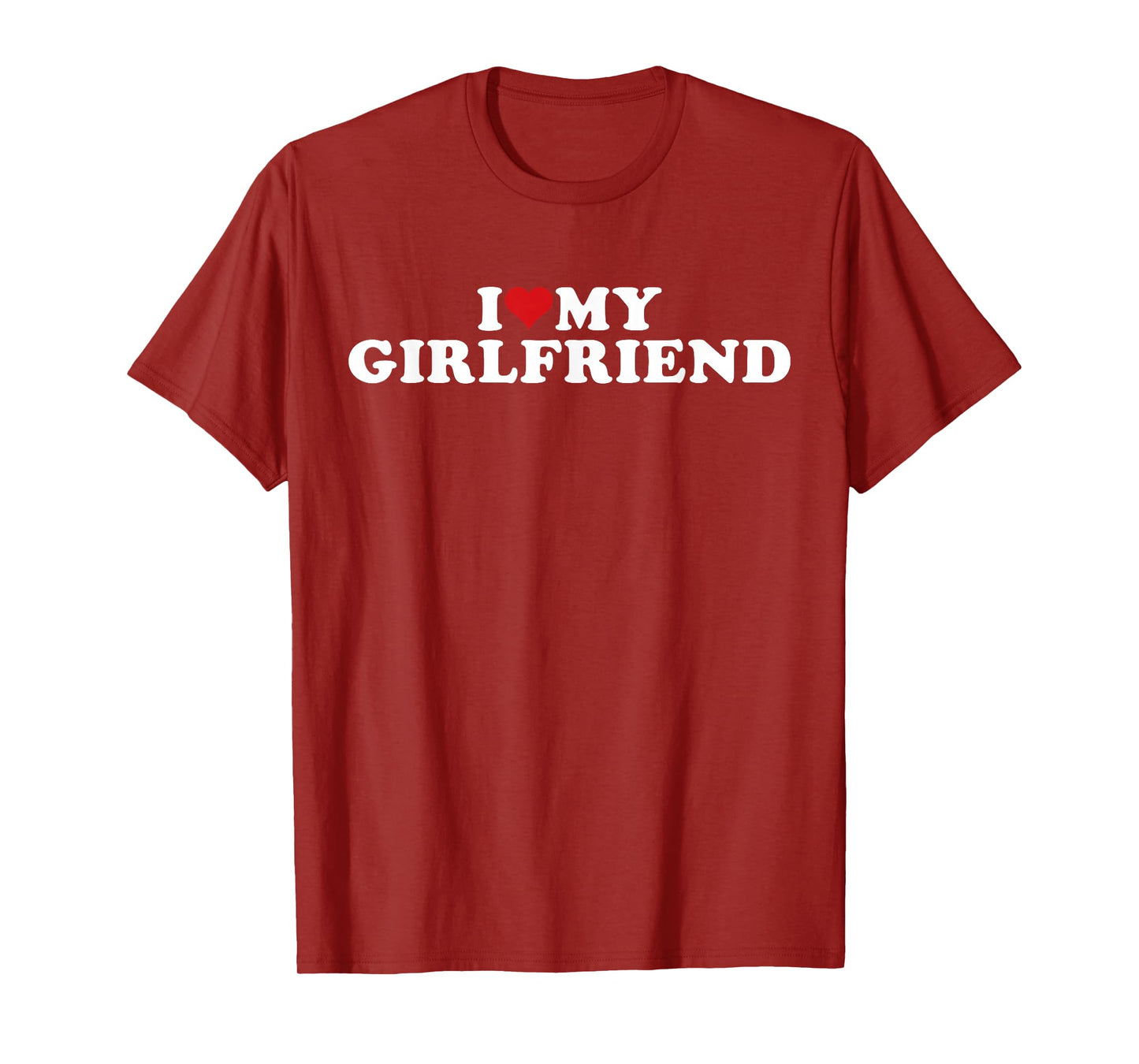 I Love My Beautiful Girlfriend I Heart My Beautiful Gf T-Shirt