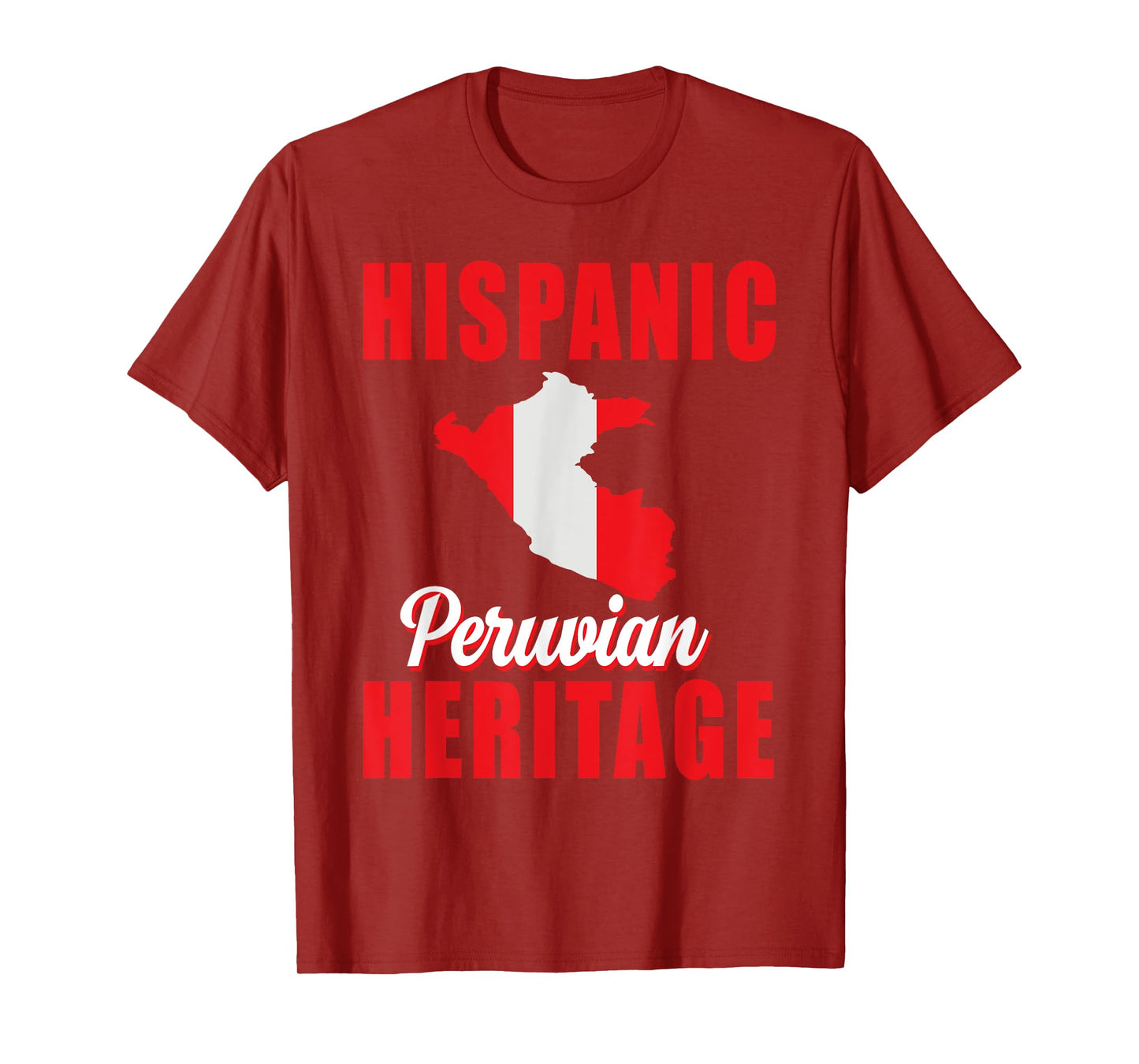 Proud Peru Hispanic Heritage month Peruvian Flag Pride T-Shirt