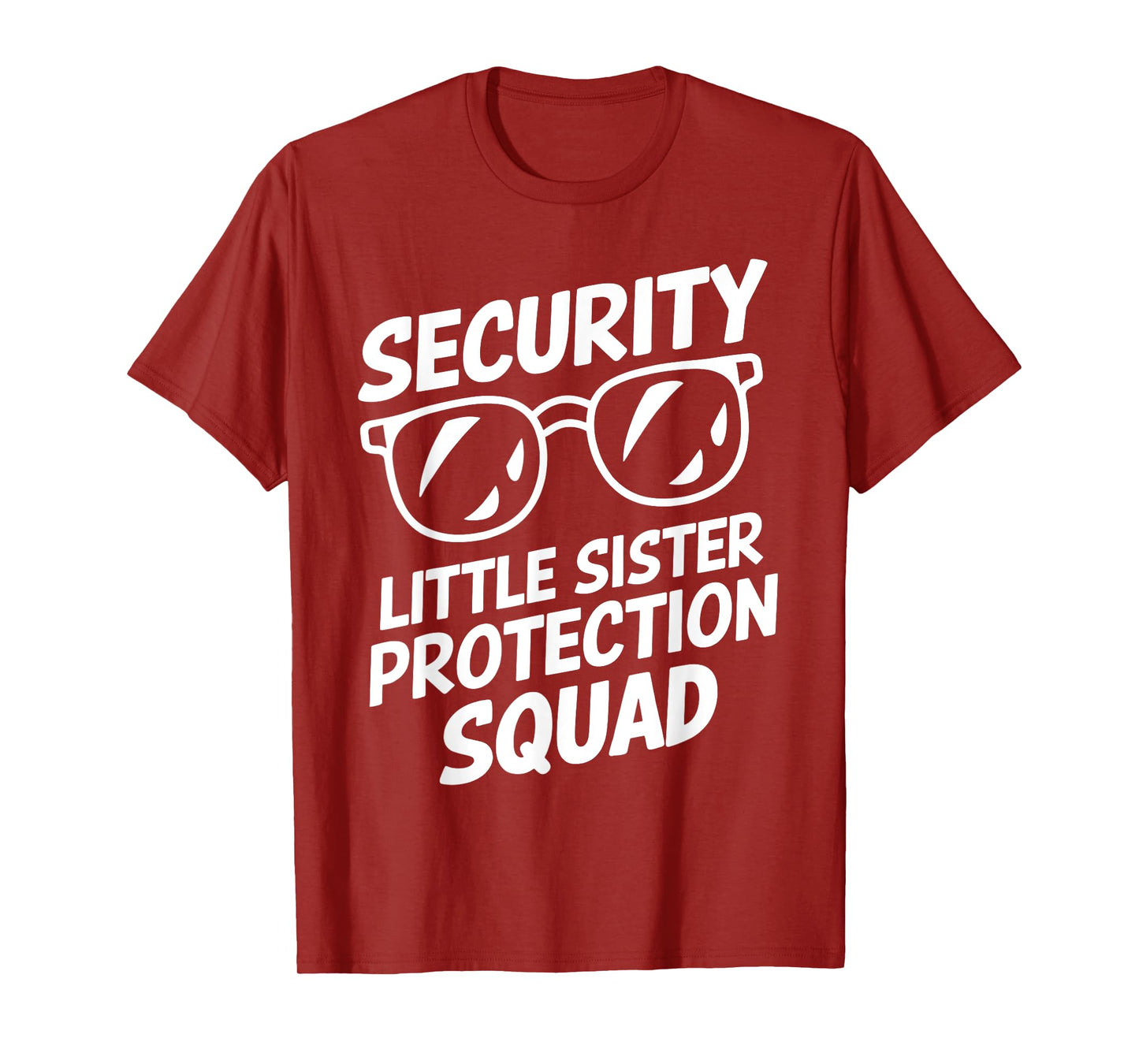 Security Little Sister Protection Squad Funny Brothers Boys T-Shirt