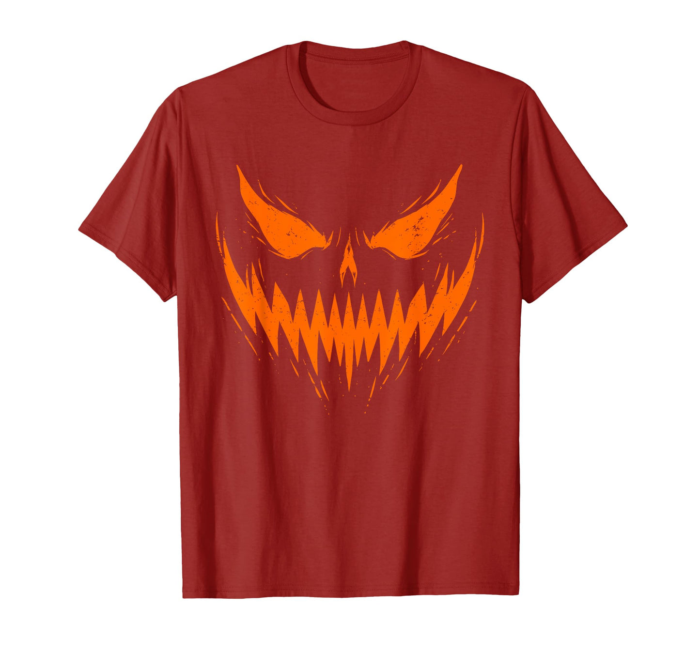 Jack O Lantern Face Scary Spooky Pumpkin Halloween Men Boys T-Shirt
