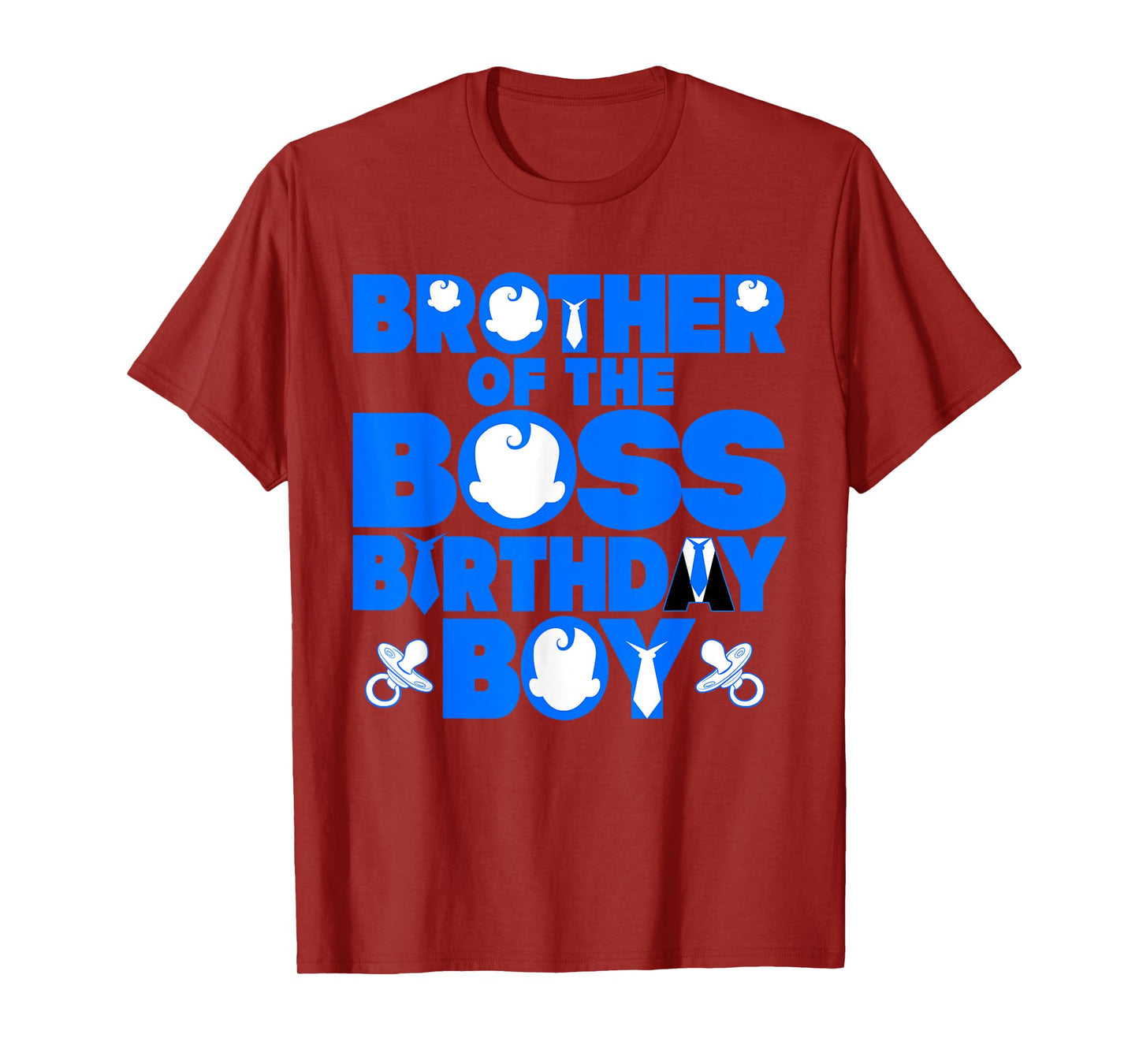 Brother Of The Boss Birthday Boy Baby Family Decorations T-Shirt