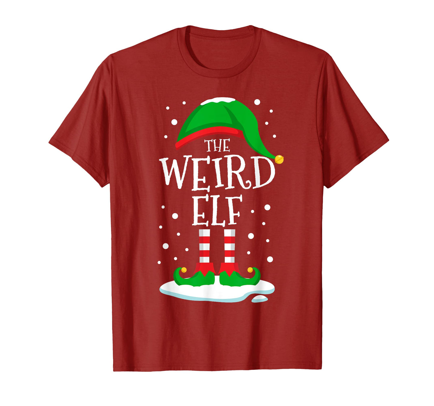 The Weird Elf Christmas Family Matching Xmas Group Funny T-Shirt