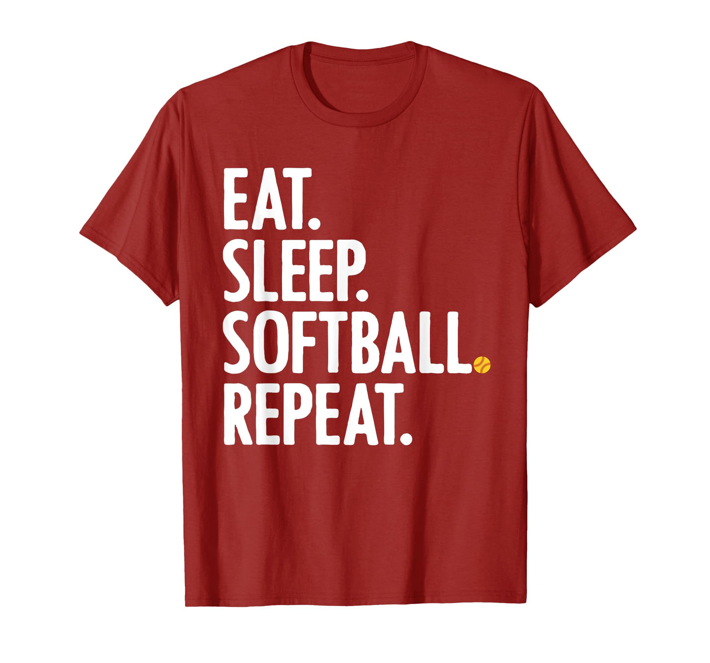Cool Softball For Men Women Pitcher Catcher Player Eat Sleep T-Shirt
