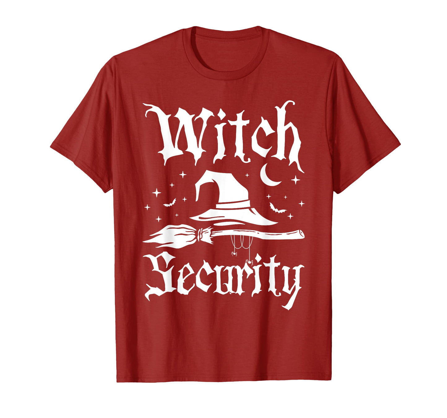 Witch Security Funny Halloween Costume Man Dad Big brother T-Shirt
