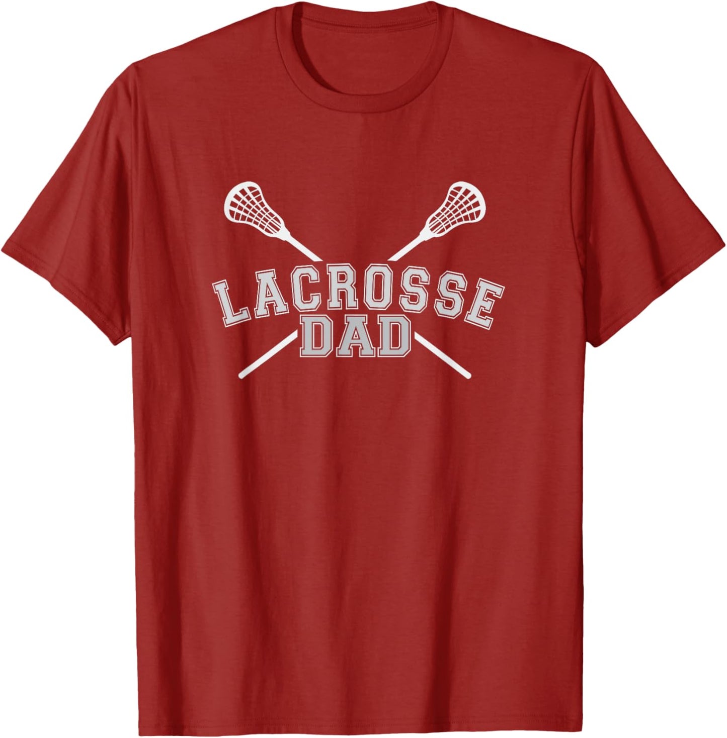 Lacrosse Dad Shirt LAX Crossed Sticks t-shirt Adult Mens T-Shirt