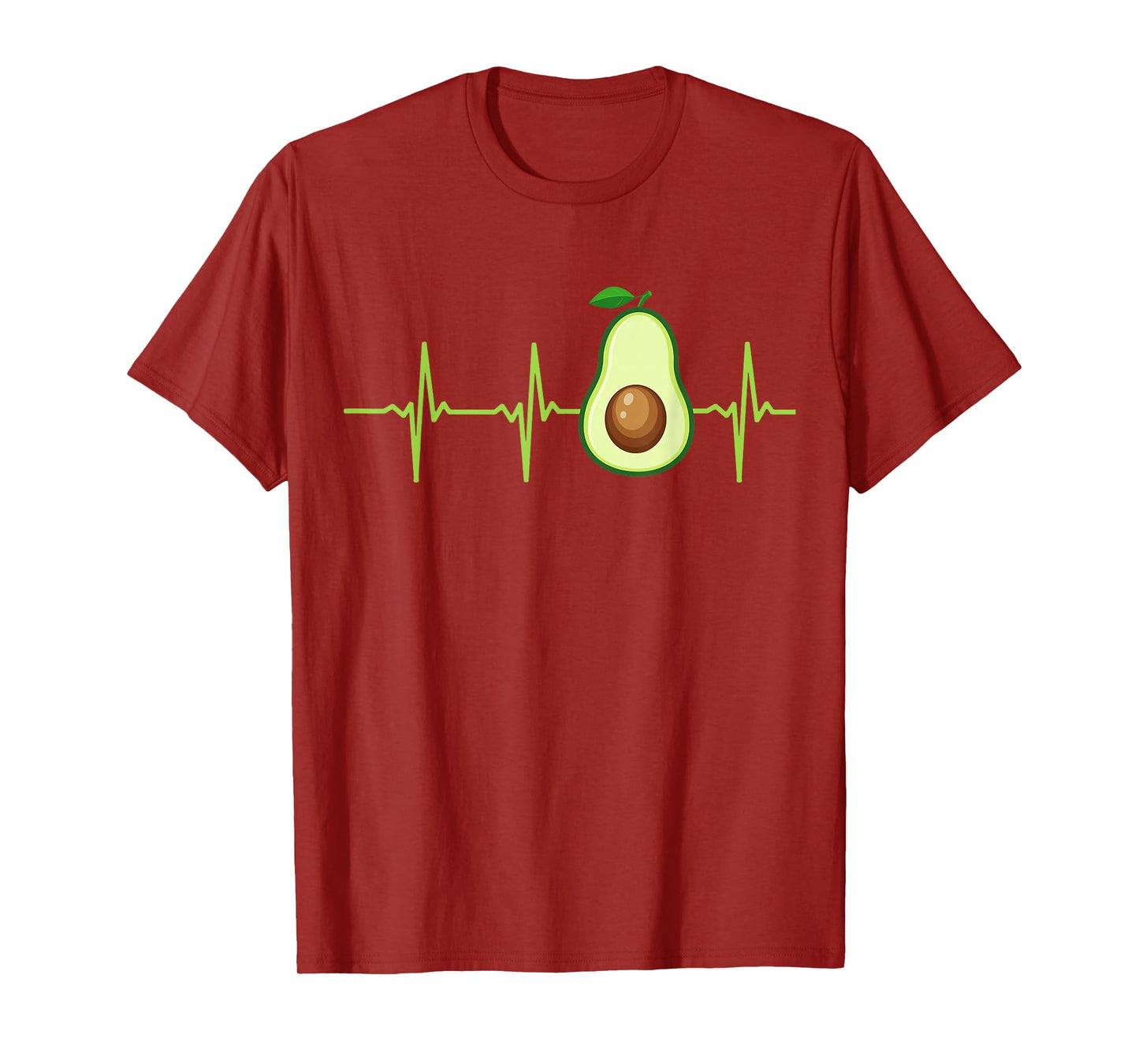 Avocado Heartbeat T-Shirt Avocado Shirt Gift Vegan Men Women T-Shirt
