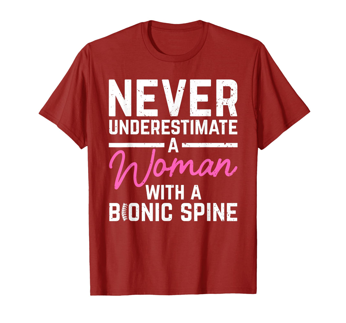 Spine Surgery Art for Women Spinal Fusion After Back Surgery T-Shirt