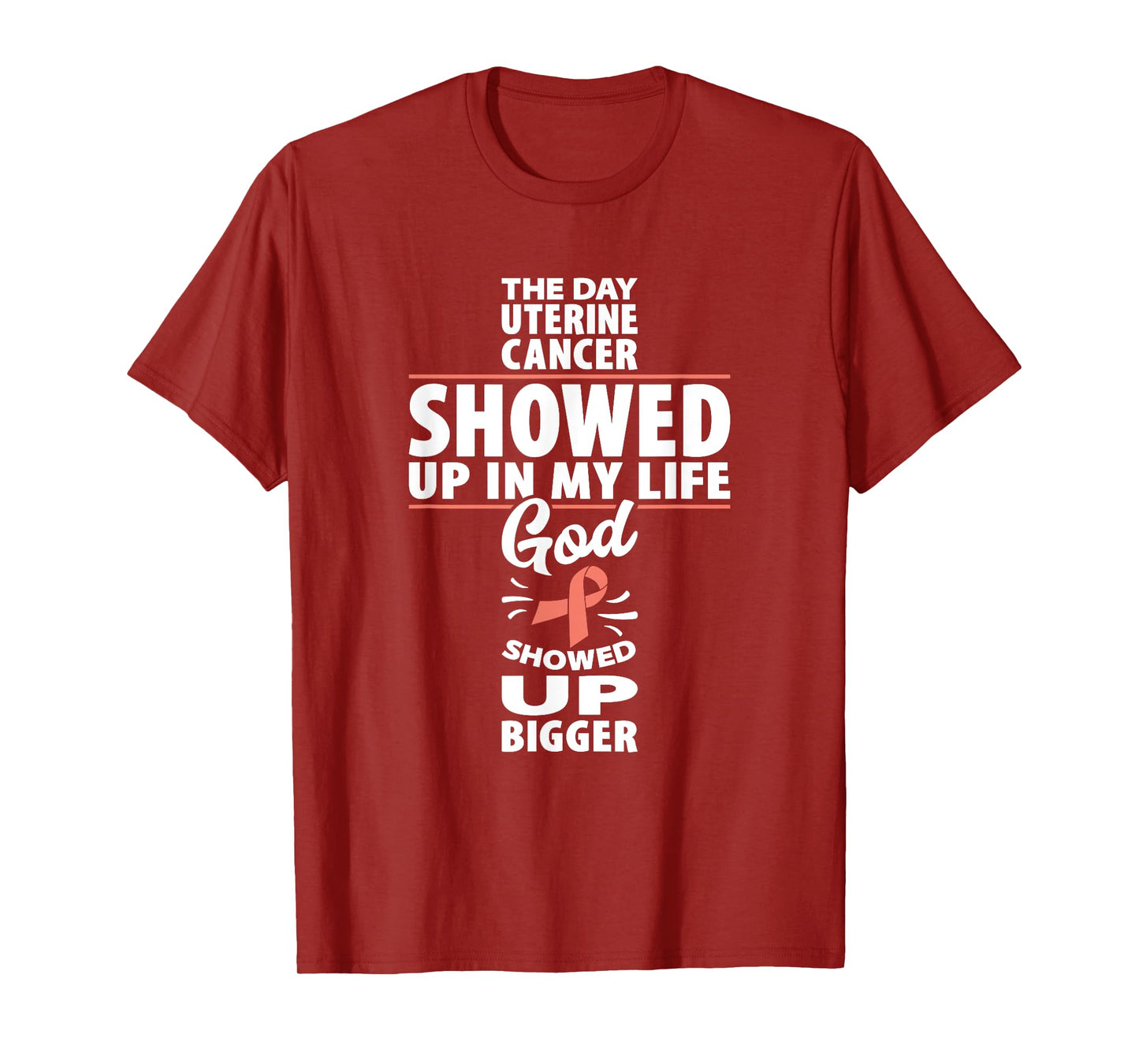 Uterine Cancer Awareness Showed Up Endometrial Cancer T-Shirt