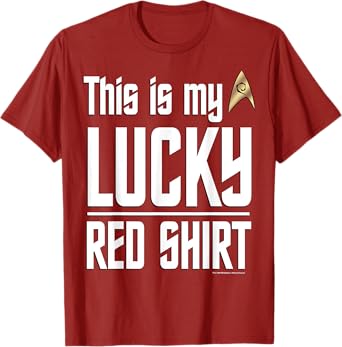 Star Trek: The Original Series This Is My Lucky Red Shirt T-Shirt