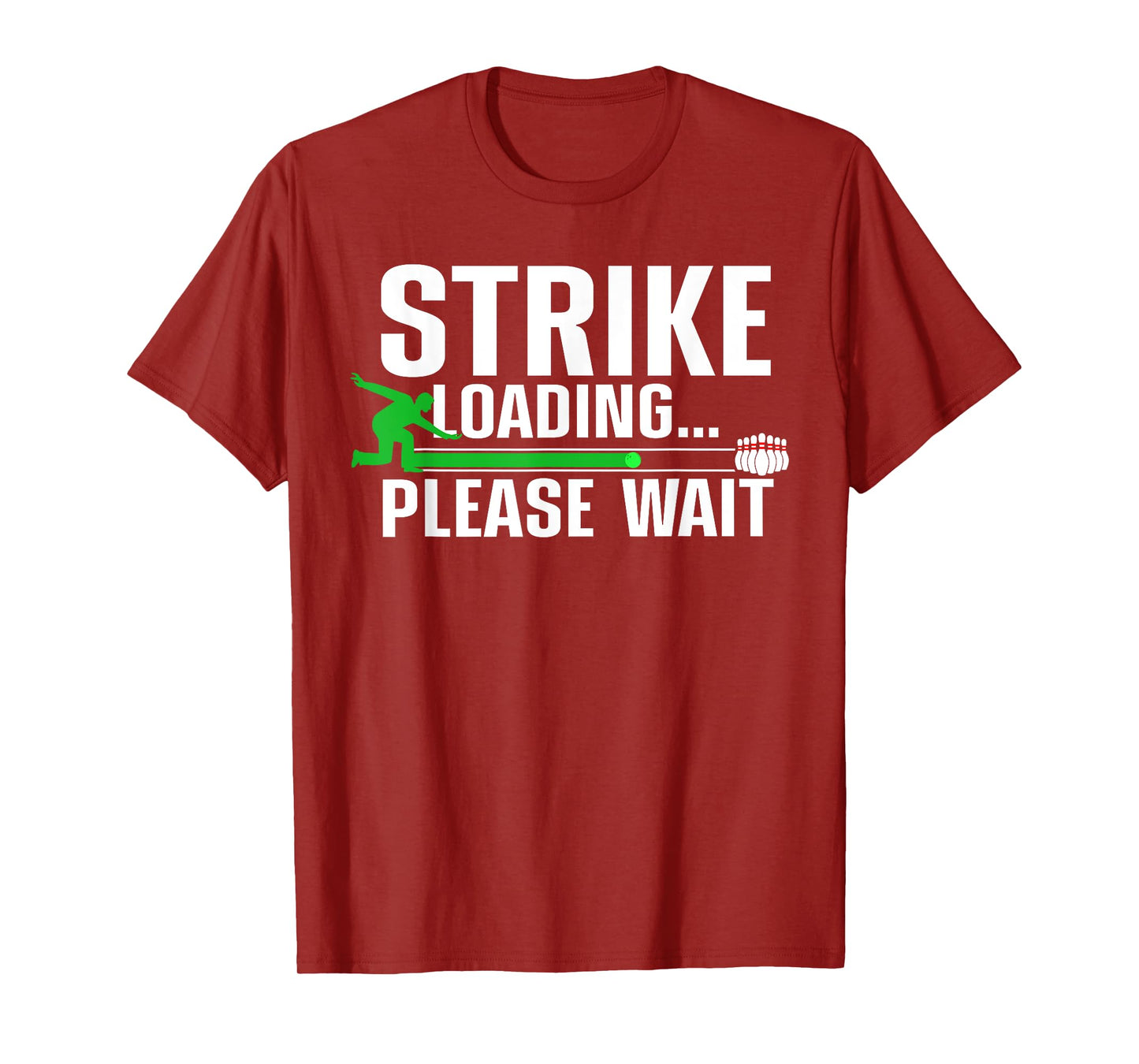 Cool Bowling Art For Men Women Kids Bowler Bowling Player T-Shirt