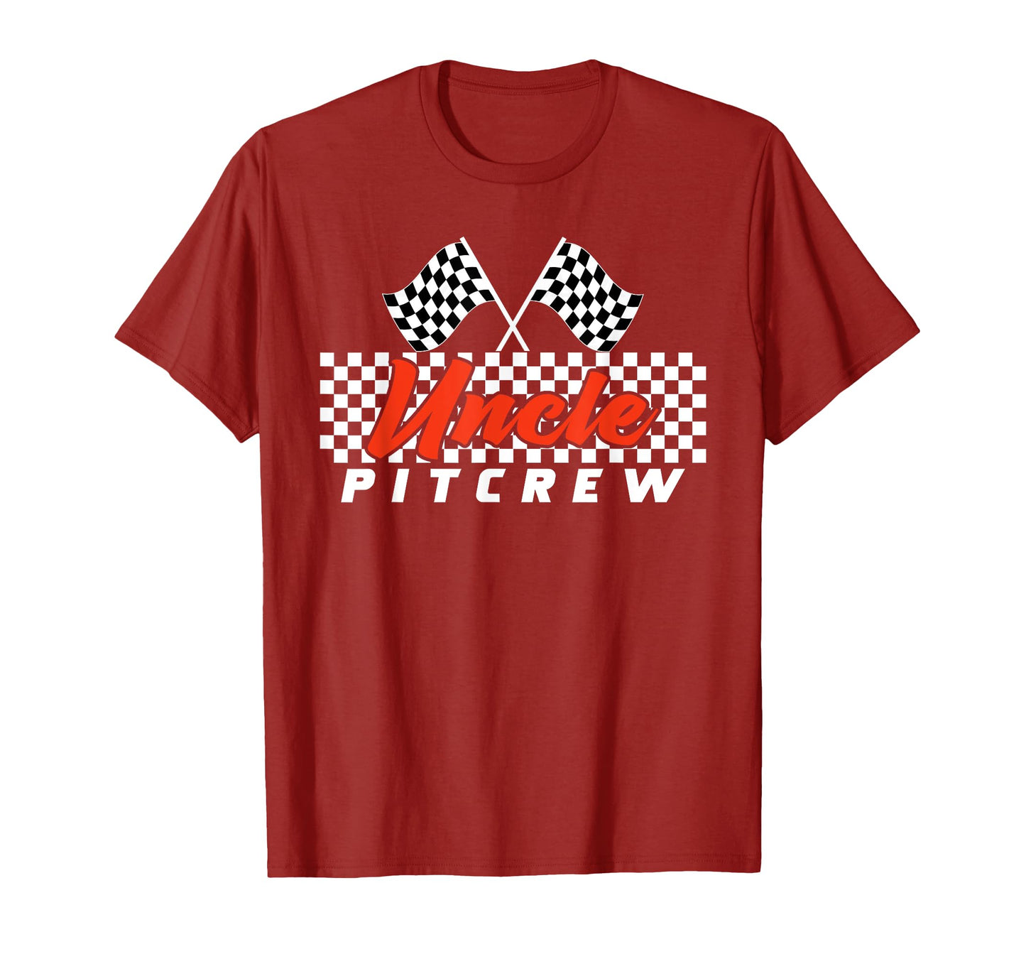 Race Car Birthday Party Racing Family Uncle Pit Crew T-Shirt
