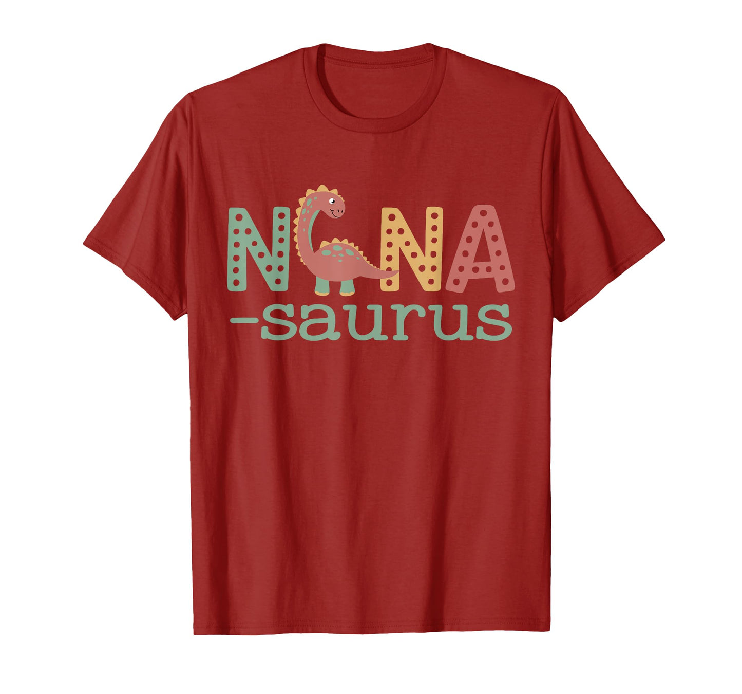 Nanasaurus T Rex Dinosaur Nana Saurus Family Matching Retro T-Shirt