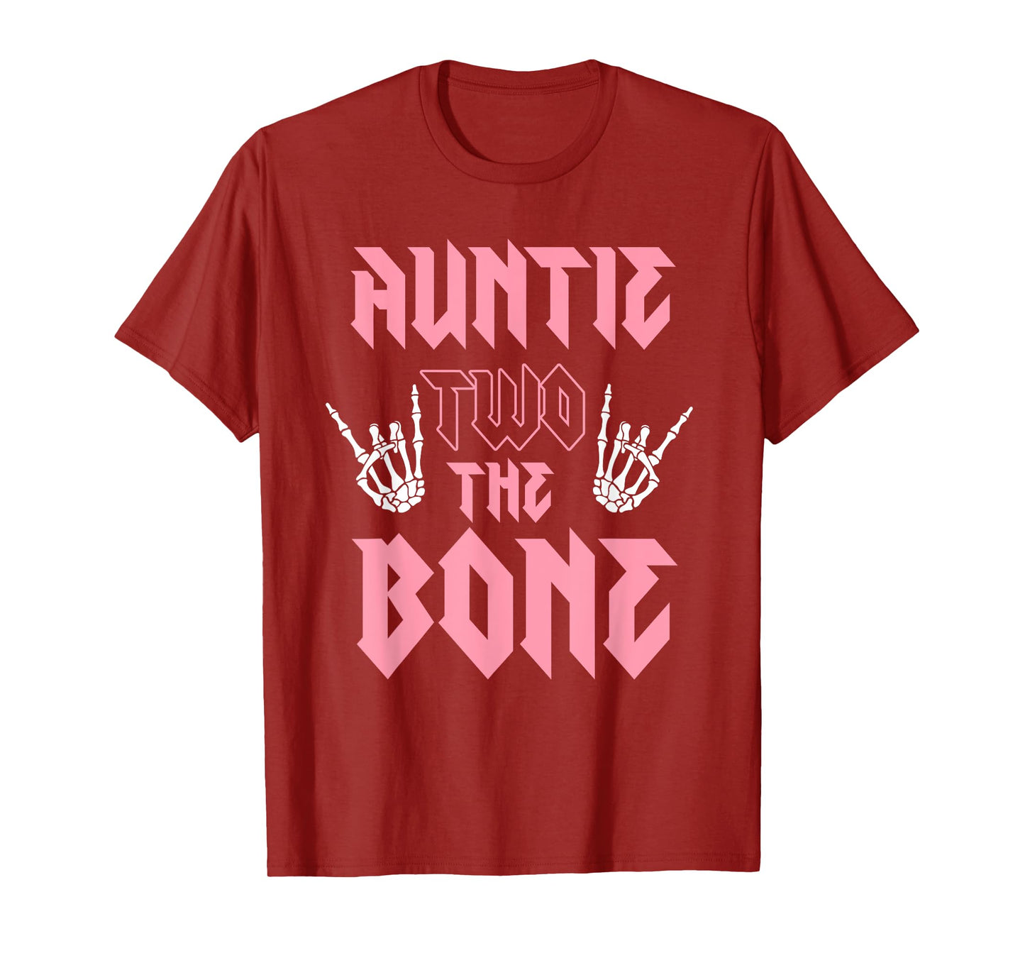 Auntie Two the Bone Birthday 2 Years Old Birthday Girl T-Shirt