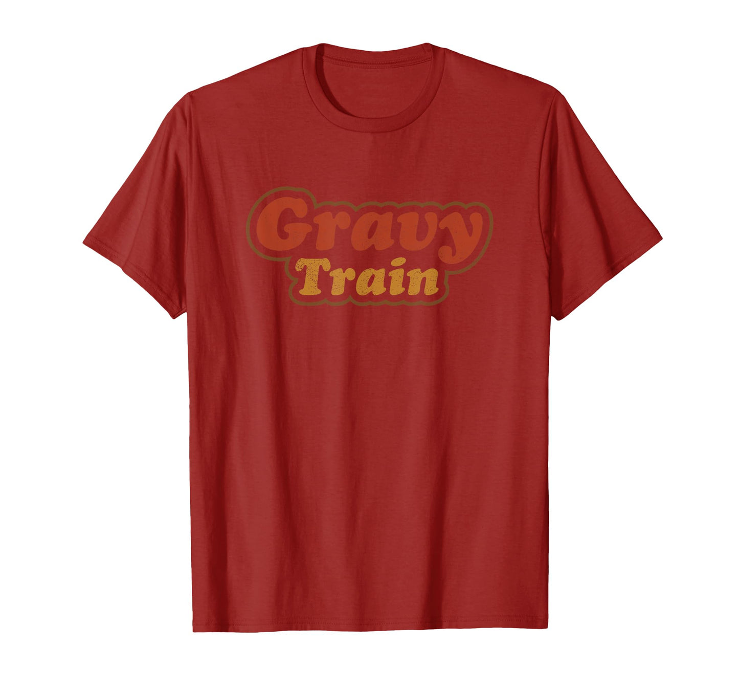 Funny Turkey Gravy Train Thanksgiving Retro Vintage Top T-Shirt
