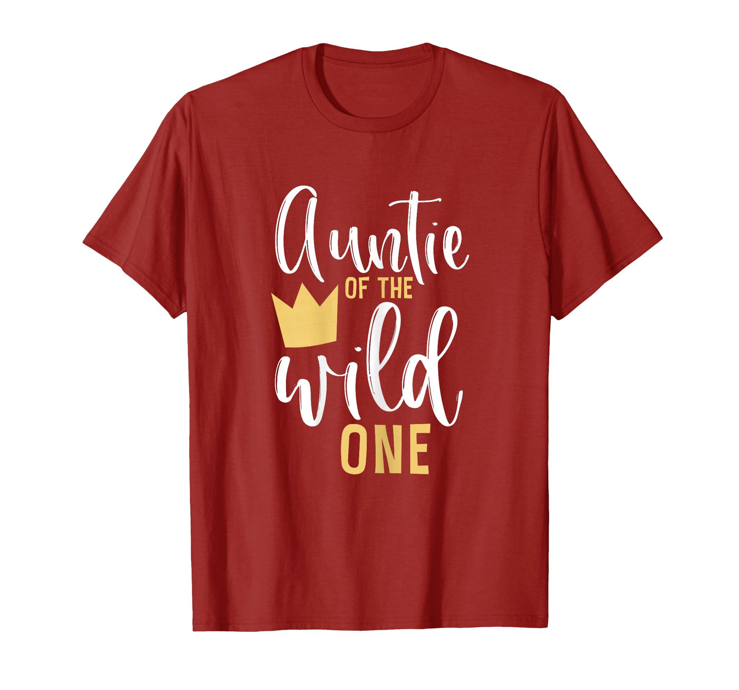 Auntie f the Wild One 1st Birthday First Thing Matching T-Shirt