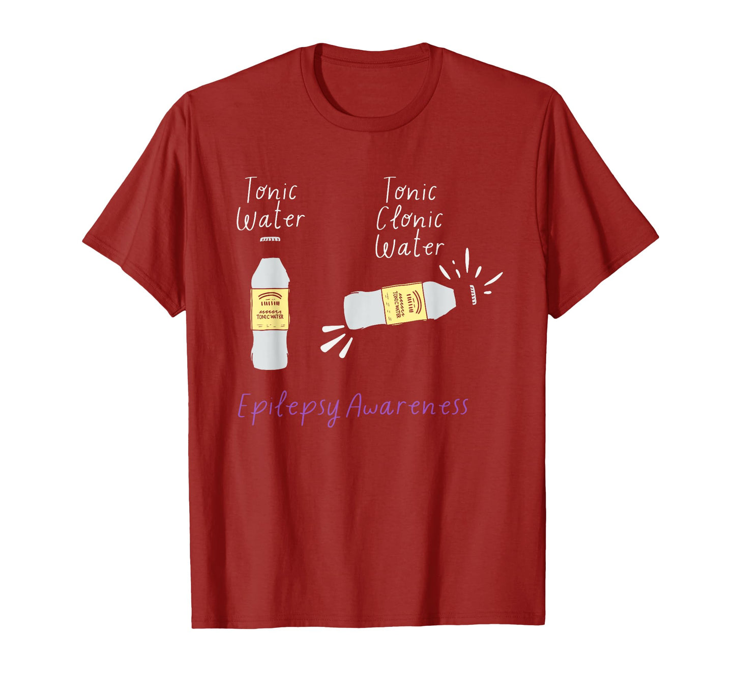 Tonic Water Tonic Clonic Water Epilepsy Awareness Apparel T-Shirt