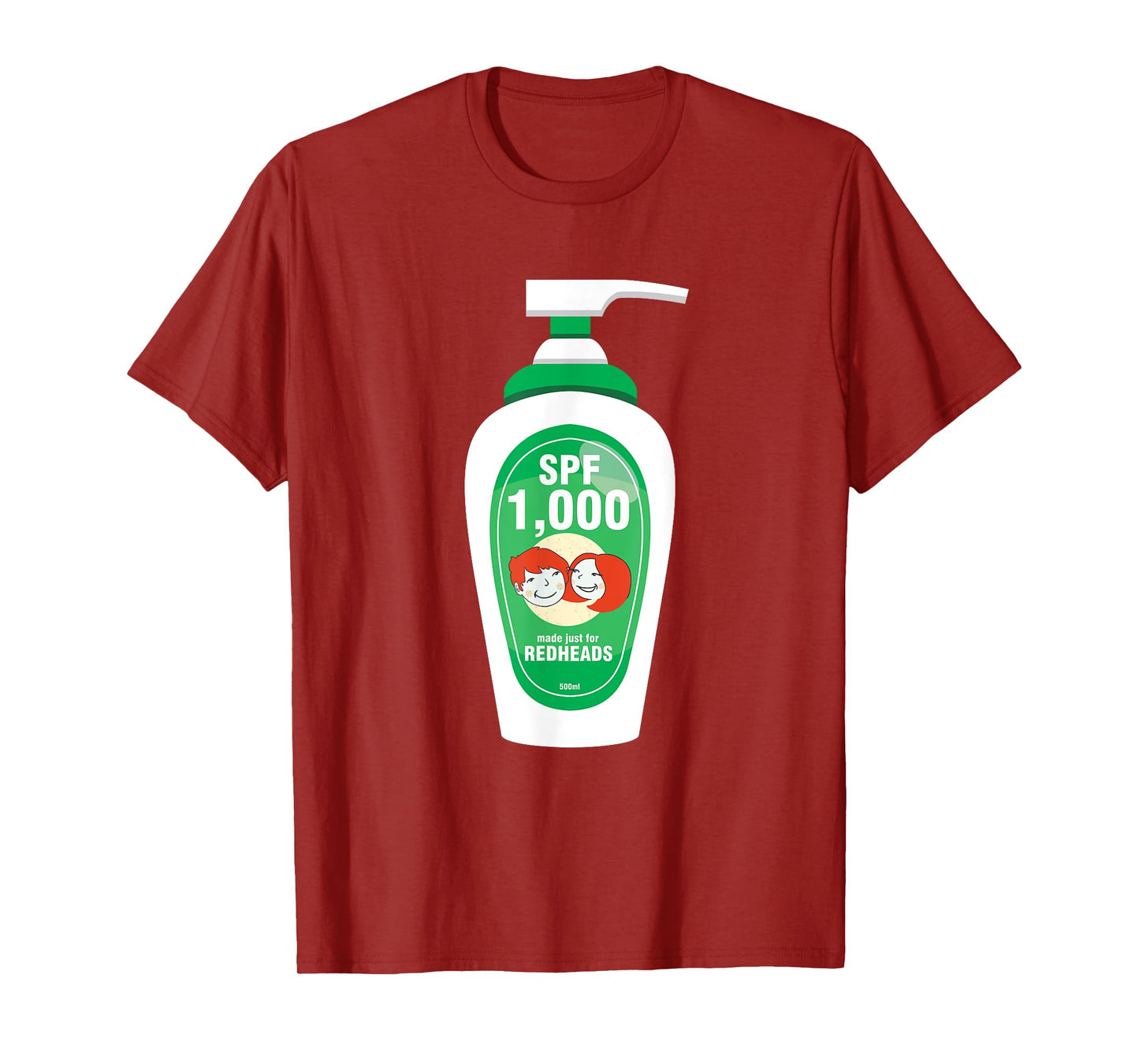 Funny Sarcastic Irish Ginger Redhead SPF 1000 Sunscreen T-Shirt