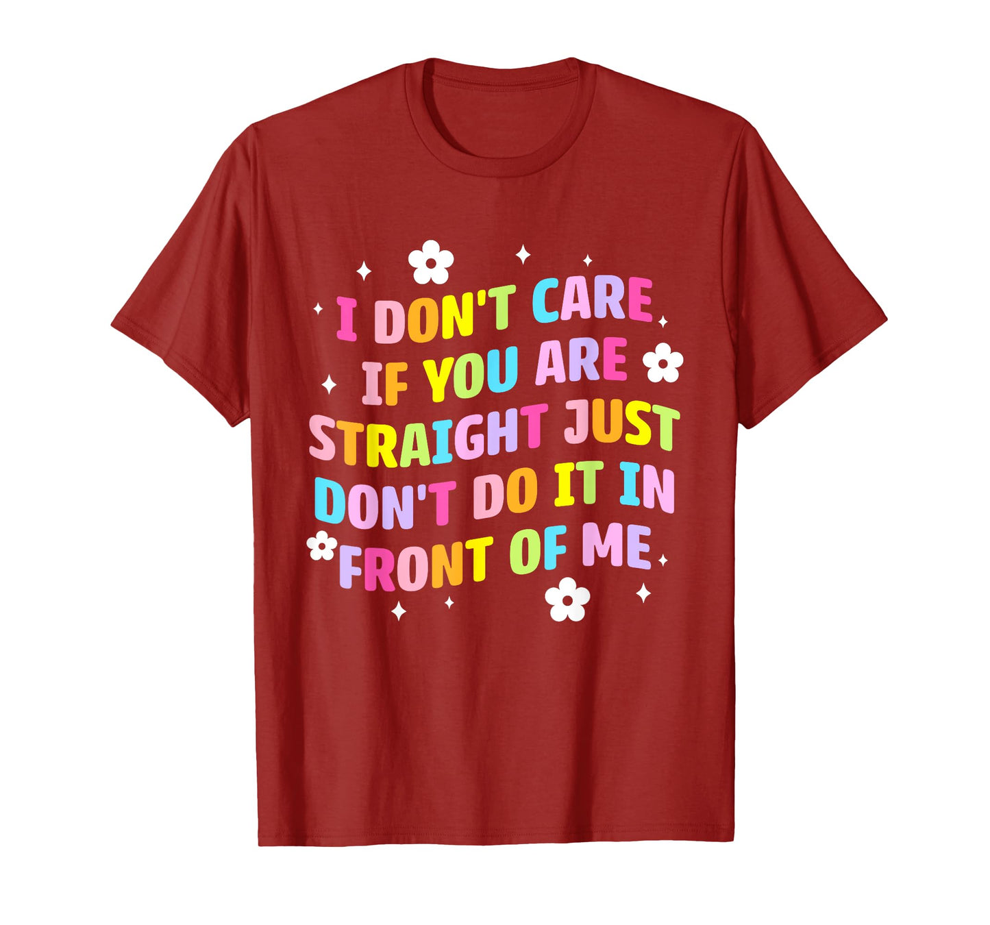 I Don't Care If You Are Straight Don't Do It In Front Of Me T-Shirt