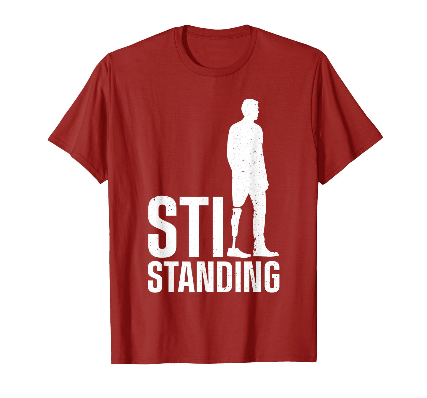 Cool Leg Amputee Art For Men Women Prosthetic Leg Amputation T-Shirt