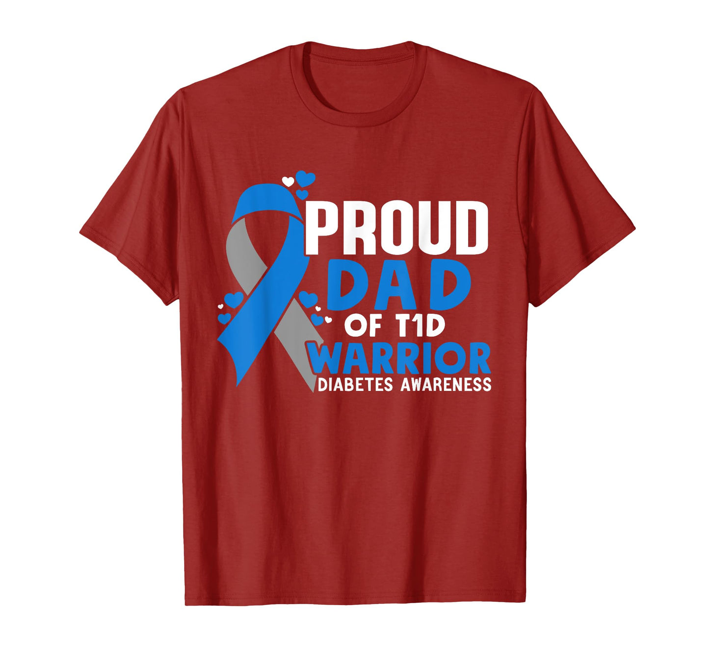 T1D Proud Dad Diabetes Awareness Type 1 T-Shirt