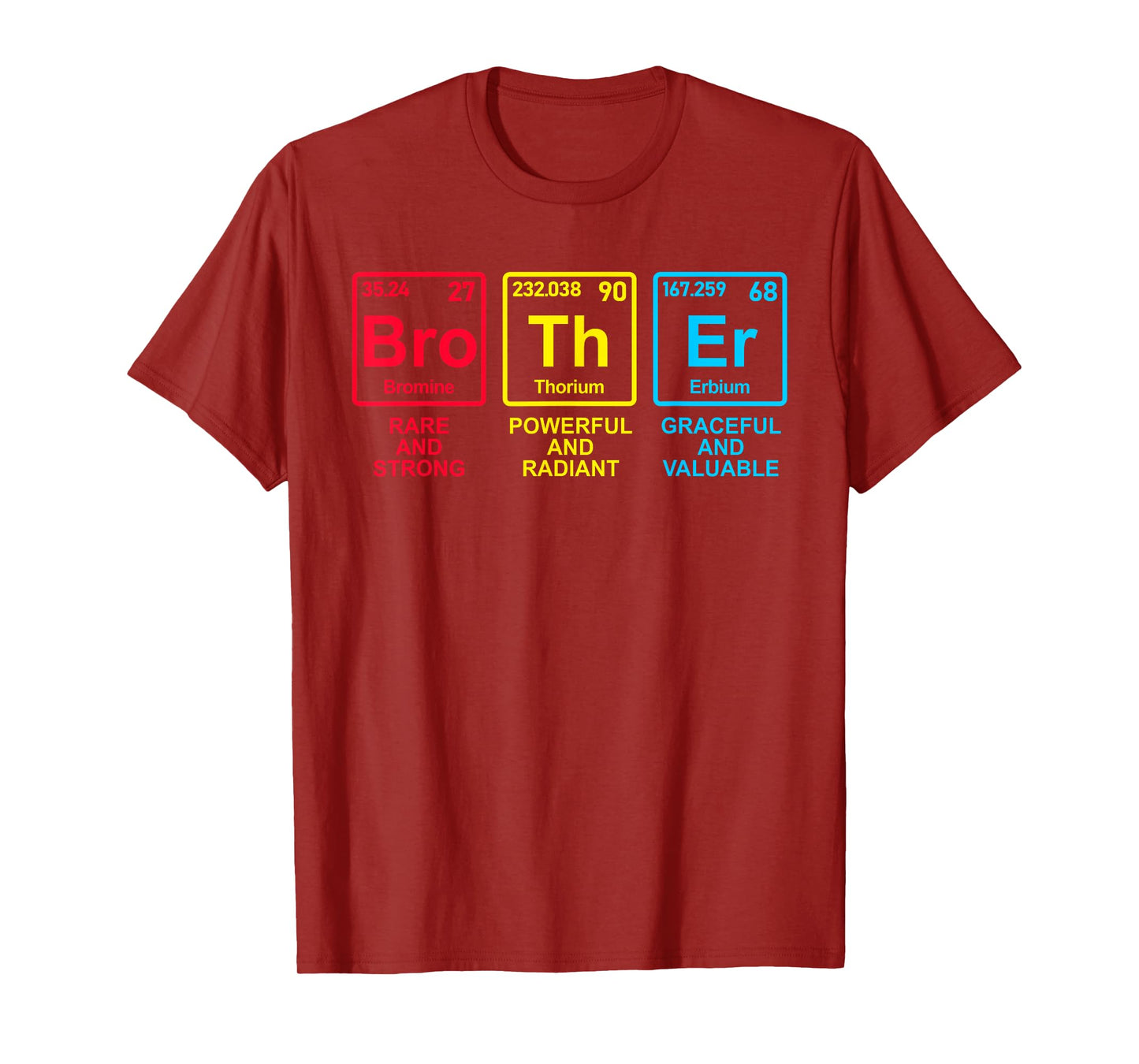 Father's Day 2025 Women Men Brother Elements Periodic Table T-Shirt