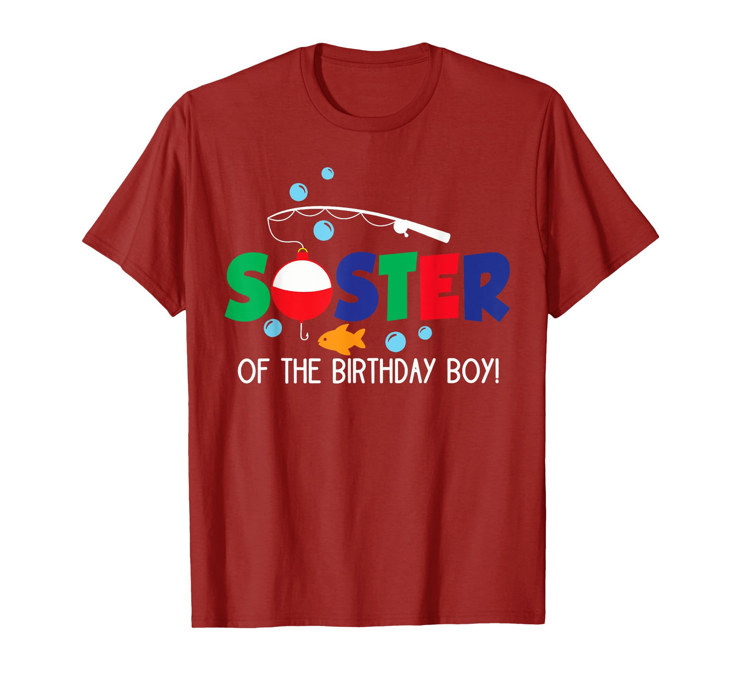 Sister of The Big One Fishing Boy First Birthday Ofishally T-Shirt