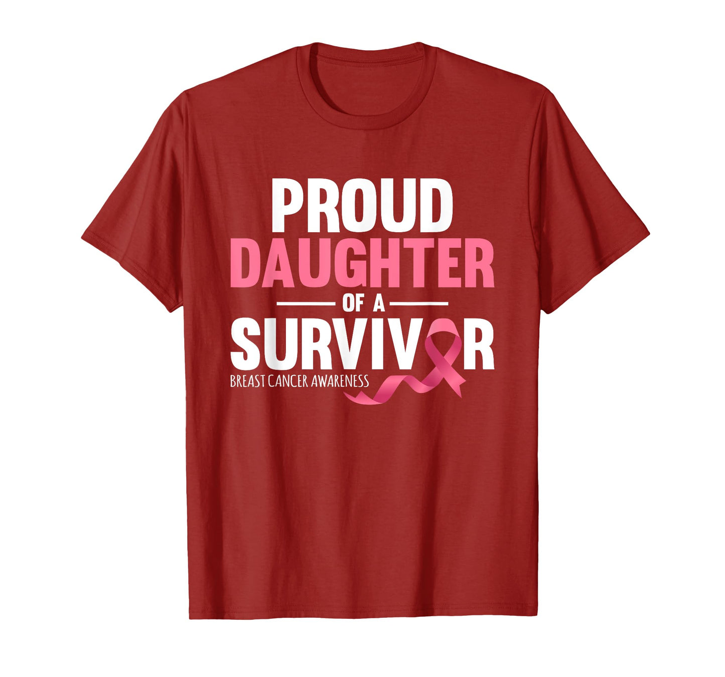 Proud Daughter Of A Survivor Support Breast Cancer Awareness T-Shirt