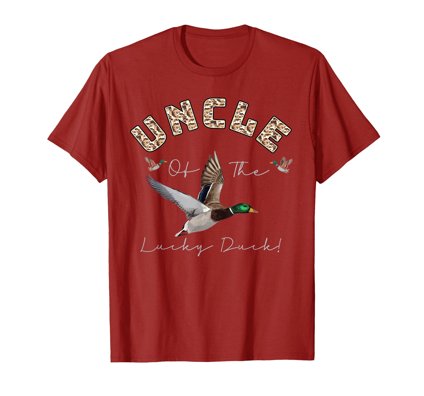 Uncle of The Lucky Duck 1st Birthday Family Mallard Duck T-Shirt