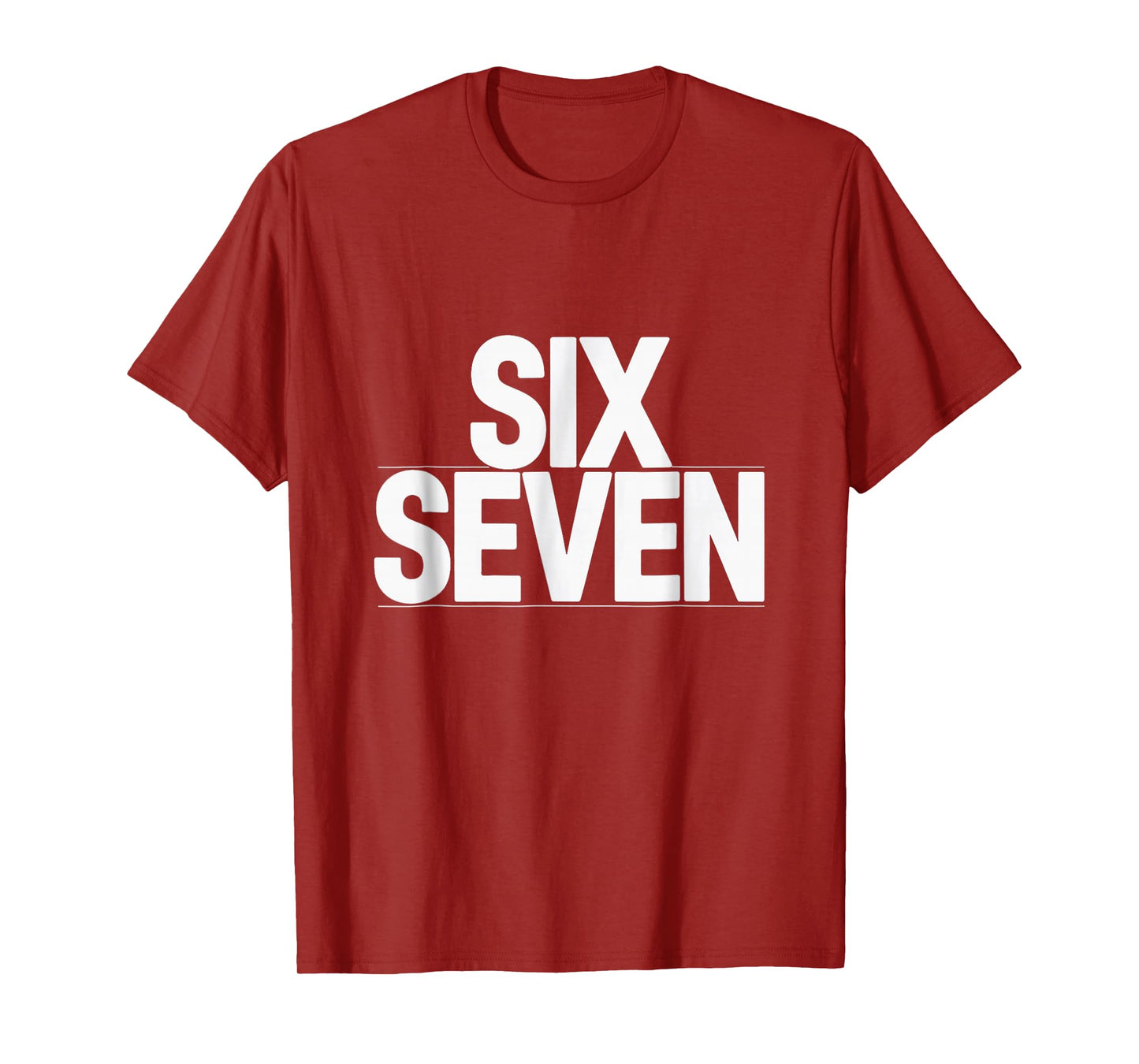 Fun Six Seven 6 7 Meme Design T-Shirt