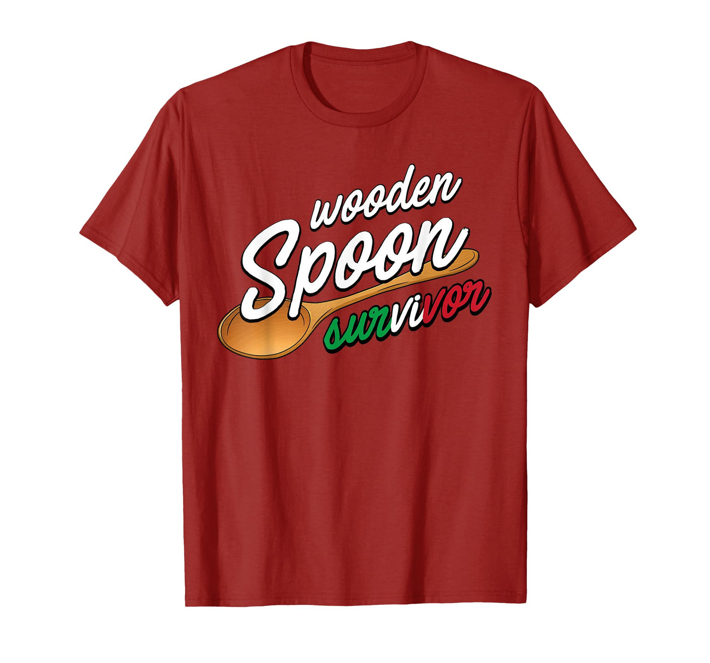 Wooden Spoon Survivor | Funny Italian Food Lovers T-Shirt