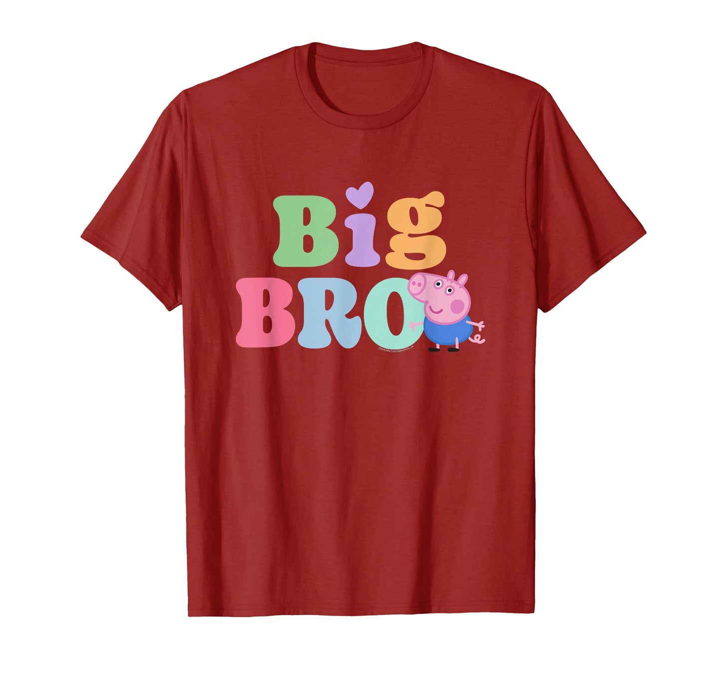 Peppa Pig 20th Anniversary Big Bro Colorful Logo T-Shirt