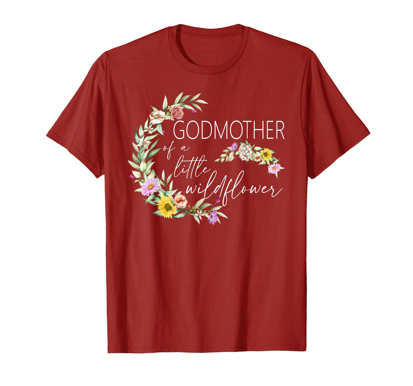 Godmother Of The Little Wildflower Birthday Party Baby T-Shirt