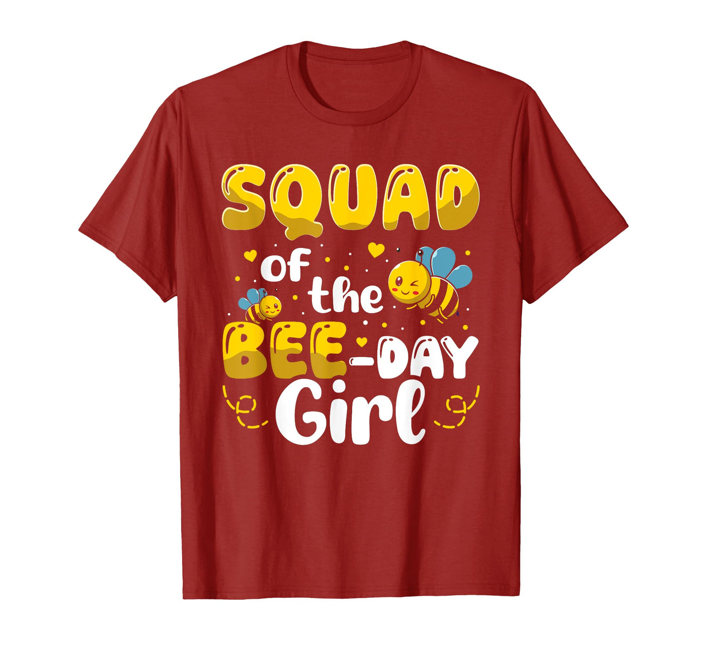 Squad of The Bee Day Girl Birthday Party Bee Lover T-Shirt