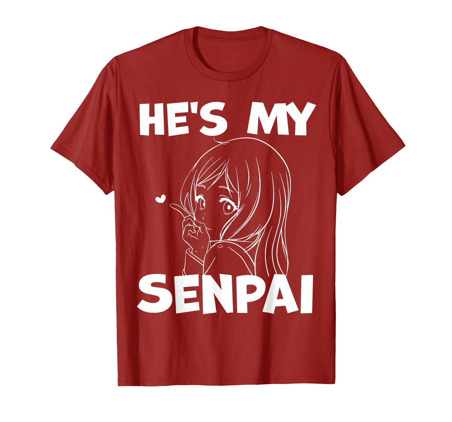 He's My Senpai Funny Anime Matching Couple Girlfriend Gift T-Shirt