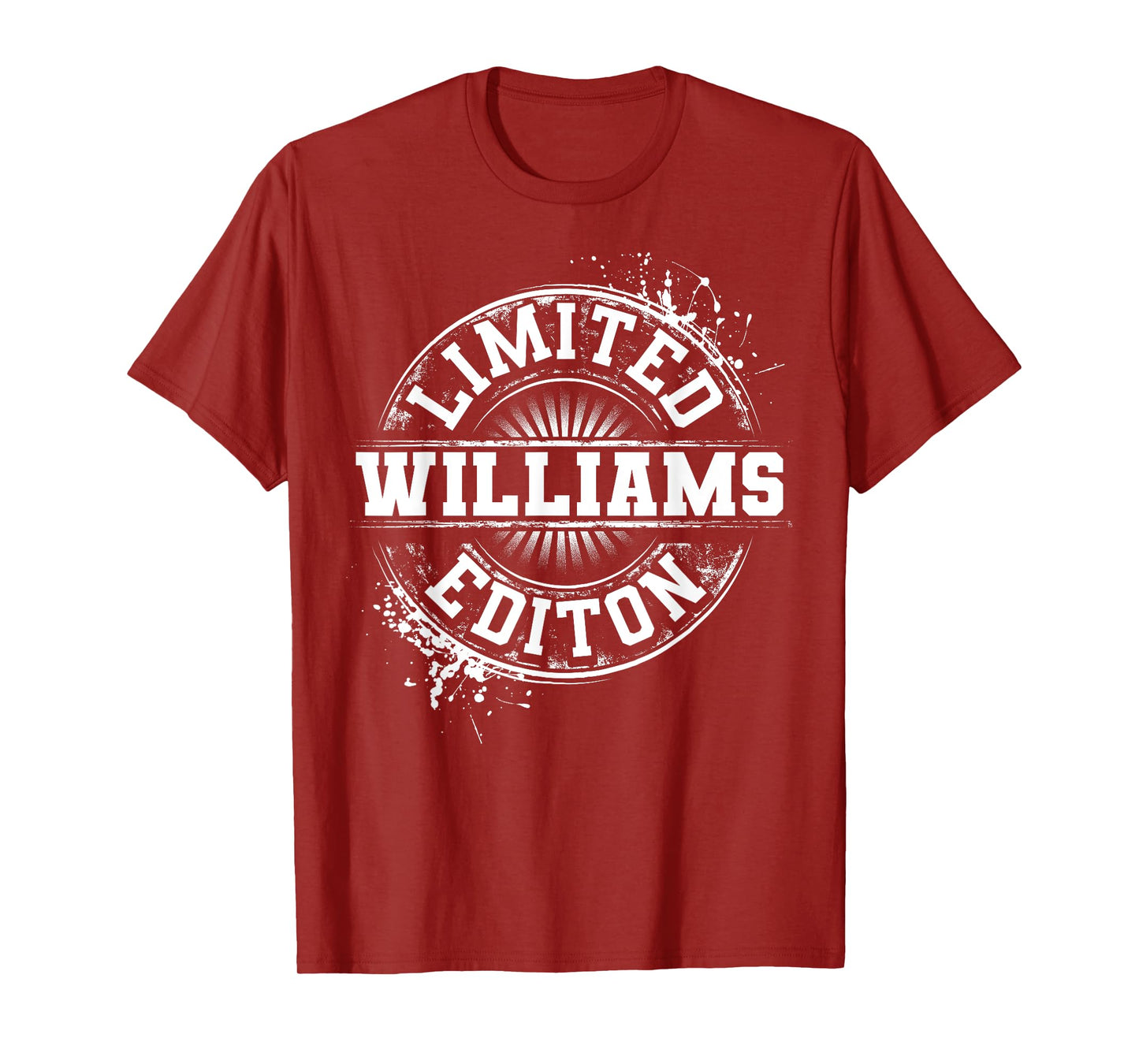 WILLIAMS Funny Surname Family Tree Birthday Reunion Gift T-Shirt