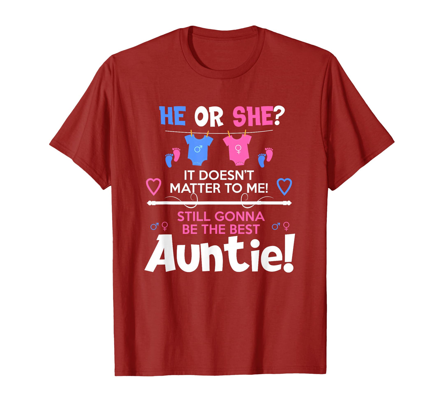 Soon To Be Auntie / Aunt Gender Reveal Boy or Girl T-Shirt