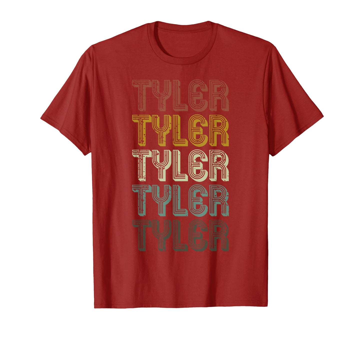 Retro Tyler First Name Personalized Tyler Groovy Vintage T-Shirt